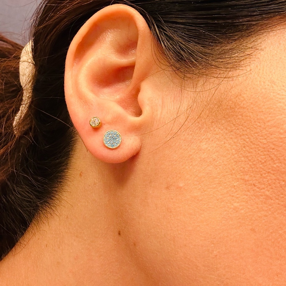 Delicate Turquoise Stud - Picture 2 of 5